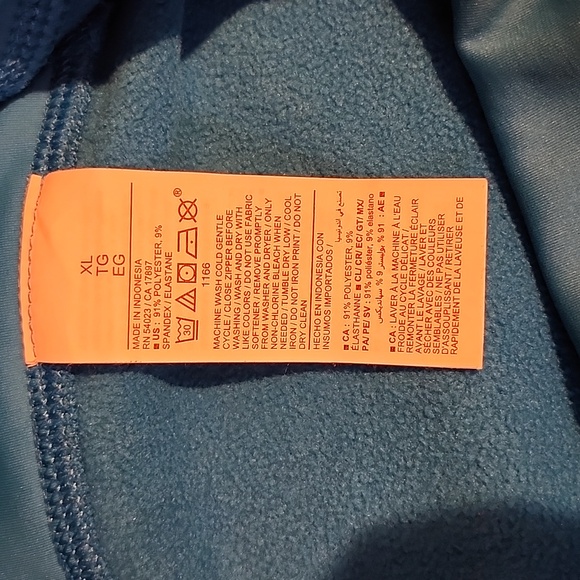 Old Navy, size XL, blue active leggings - Picture 4 of 8